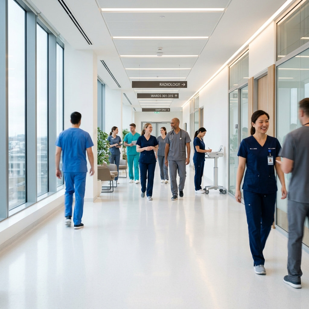 Alpha Hospital Modern Corridor